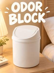 Mini Trash Can With Twist Lid Design To Prevent Odor Leakage Small Desktop Garbage Can For Women And Men Minimalist Style Dressing Table Trash Can Storing Fruit Peels And Paper Scraps Keep Desk Tidy Coffee Office Bathroom Home Decor Travel Essentials - A - View 11