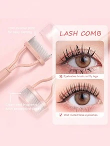 1pc Eyelash Comb, Eyelash Separator, Stainless Steel Fine Tooth Comb, Used For Separating And Grooming Eyelashes, Makeup Tool, False Eyelash Removal Tool, Bathroom Accessory, Holiday Essential, Travel Essential, Gift For Her - Multicolor - View 15
