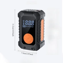 Pompa Ban Portabel, Kompresor Udara Tanpa Kabel dengan Layar Digital, 4x Pengisian Cepat, Baterai Isi Ulang & Lampu LED Darurat, Pompa Udara Elektrik untuk Mobil, Sepeda Motor, Sepeda & Bola Olahraga, Hadiah Ideal. 7.4V 2000mAh - Wireless - View 11