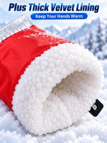 1Pc Winter Car Ice Scraper Glove – Soft Lined Snow Removal Mitten With Built-In Scraper, Portable Tool For Windshield, Window & Roof De-Icing, Easy To Use - A - View 9
