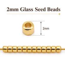 2mm 778pcs 10g Lacquered Acrylic Spacer Beads DIY Jewelry Making Bracelet, Car Charm, Phone Chain Handmade Beaded Accessories Material - Machine-embroidered Electroplated Glass Beads - View 7
