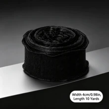 10 Yards/Roll 0.98 Inch Ruffle Lace Pleated Ribbon, Bouquet Cake Packaging Ribbon, DIY Handmade Material, Wedding Birthday Party Gift Decoration Ribbon - A - View 9