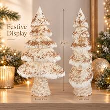 Glitter Christmas Tree Ornament 35cm For Table Shelf Mantel Decor - 1PC - View 6