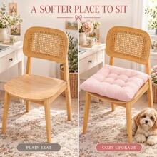 Ins Solid Color Chair Cushion, Soft Pressure Relief, Posture And Hip Protection, Suitable For Office, Dorm, Classroom Chairs, Soft Home Decor Holiday Chair Pad Cushion Pillow - Multicolor - View 10