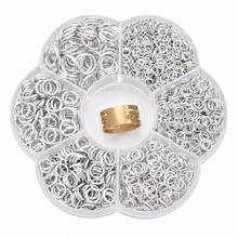 Set Pengait Lobster Ring Multi Ukuran dengan Kotak Penyimpanan Berbentuk Bunga, Cocok untuk Membuat Kalung, Gelang, dan Perhiasan Buatan Tangan Sendiri - J74-D - View 9