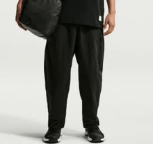 Nike NAC Solid Color Elastic Waist Loose Fit Sports Casual Pants Men's Black - Black - View 3
