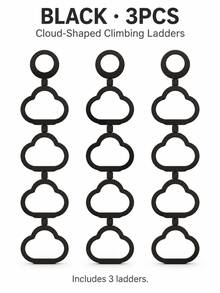 Cloud-Shaped Reptile Climbing Ladder, Hanging Terrarium Accessory For Habitat Decoration - View 6