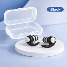 Reusable Silicone Noise-Canceling Earplugs With Storage Case, Soft Comfortable Multi-Layer Earplugs, Suitable For Sleep, Study, Work, Travel And Daily Use, Lightweight Portable Hearing Protection Accessory For Men And Women - Two-piece set - View 13