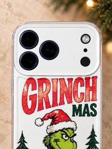 The Grinch بطانية هاتف عيد الميلاد من مادة TPU بنمط شخصيات كرتونية، غلاف واقي متوافق مع موديلات آيفون 18/17/16/15/14/13/12/11 برو ماكس بلس، تصميم طباعة عطلة جرينشماس سانتا كلوز مع نمط شجرة عيد الميلاد، اكسسوارات هاتف وهدية عيد الميلاد - متعدد الألوان - مشاهدة 3