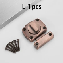 1/2 Pack Multi-Color Zinc Alloy Heavy Duty Rotating Button Door Bolt, 180 Degree Rotating Barrel Bolt, Matte Finish, Surface Mounted Door Lock, Easy Installation Privacy Lock, Suitable For Indoor Doors, Bathrooms, Toilets, Main Doors, Sheds, Home Hardware Accessories - Rotating Pin Lock - View 8