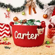 Personalized Christmas Gift Basket, Christmas Party Gift Basket, Holiday Decoration Gift, Christmas Decoration Basket, Christmas Gift - Multicolor - View 37