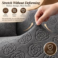 Chenille Sofa Cover, Soft Elastic Floral Sofa Slipcover, Non-Slip Furniture Protector, Washable Living Room Sofa Cover, Pet Friendly, Dust-Proof Durable, All-Season Home Decor - Multicolor - View 5