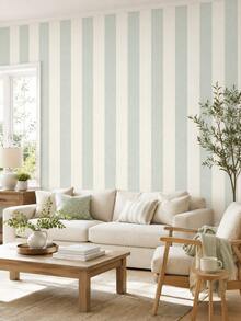 SUPSTICKER Neutral Linen Striped Self-Adhesive Wallpaper, Removable, 3 Sizes 15.75*78.74/118.11/196.85 Inches, Home Decor - Multicolor - View 8