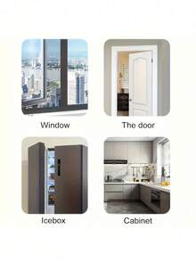 Window, Cabinet And Refrigerator Safety Chain Lock; Sliding Door Limiter; High-Rise Anti-Fall Lock; Child Safety Lock (Upgraded Version); Window Lock; Anti-Theft Anti-Pry; Child Window Lock; Drill-Free Installation - Multi-color - View 8