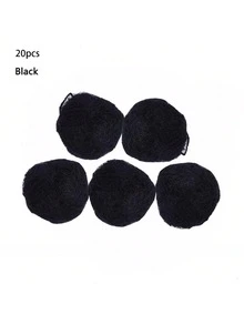 100pcs Durable Nylon Hair Nets, Suitable For Updos And Various Hairstyles, Available In Black, Gold, Brown, 5mm Mesh Size, Suitable For Wigs, Can Be Used For Styling, Halloween Applicable (30cm/50cm Randomly Shipped) - Brown - View 10