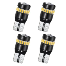 4pcs LED T10 W5W Bulbs | 300% Brightness Increase 720° All-Round Illumination | Plug & Play Aluminum Alloy Housing | 12/24V Universal - Black T10 With Lens - View 12