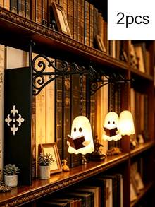 Vintage Bookshelf Lamp, Creative Wall Light, Ghost Book Decor, LED Ambient Light, Suitable For Book Dividers And Reading Nooks, Soft Warm Light, Perfect For Study, Desk, Bookshelf, Ins Style Bookshelf Decoration, Ideal Gift Choice - Bookend Light - View 14