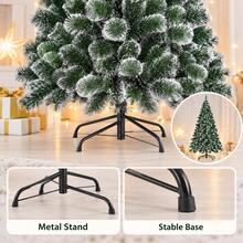 3D Snow Flocked Christmas Tree, PET Holiday Tree For Home Decor - Green - View 6