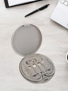 1 Buah Kit Hub Pengisian Daya & Data Universal - Pengisian Cepat, Kompatibilitas Semua Perangkat, Penyimpanan Kartu Memori, Pin Eject Tray, Dudukan Ponsel - Set Konversi USB C dengan Adaptor USB A & Tipe C - MultiWarna - View 22