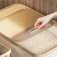 5/10KG Capacity Food Storage Container With Airtight Seal, Moisture & Pest Proof,  Measuring Cup, Suitable For Rice, Grains, Sugar, Flour, Pet Food Storage, Ideal For Kitchen, Home & Commercial Use - View 7