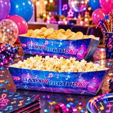 K-Pop Party Decorations, Disposable Paper Food Trays Popcorn Snack Boats For K-Pop Music Theme Birthday Supplies - Style 2 - View 4