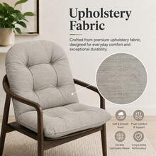 1PC - 4PCS Modern Square Chair Cushion – Decorative & Soft Seat Pad For Dining, Office, And Home Furniture Decor - Grey - View 2