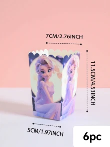 6pcs/12pcs/24pcs Anime Cartoon Theme Party Candy Boxes, Theme Party Gift Boxes, Candy And Cookie Boxes, Party Gift Bags, Party Gift Boxes, Suitable For Birthday Party, Candy And Popcorn Box Decoration, Applicable For Back To School Party, Holiday Essential Party Supplies - Multicolor - View 8