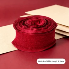 10 Yards/Roll 0.98 Inch Ruffle Lace Pleated Ribbon, Bouquet Cake Packaging Ribbon, DIY Handmade Material, Wedding Birthday Party Gift Decoration Ribbon - A - View 8