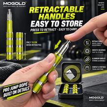 Tali Lompat MOGOLD Pro – Pegangan Aluminium yang Dapat Ditarik, Panjang yang Dapat Disesuaikan dengan Cepat, Bantalan Ganda untuk Lompatan Cepat & Halus, Tas Travel Ukuran Saku - T35WQ - View 2