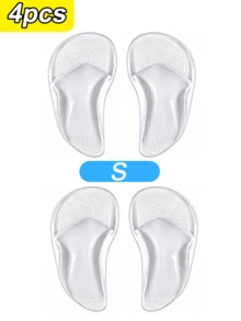 4PCS Basic Silicone Asymmetrical Forefoot Pads For Beach All Season - 4PCS Transparent - View 7