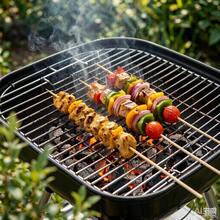 Brochetas de Bambú 3mm * 20cm, Palillos de Brocheta para Parrilla BBQ - Ver 9