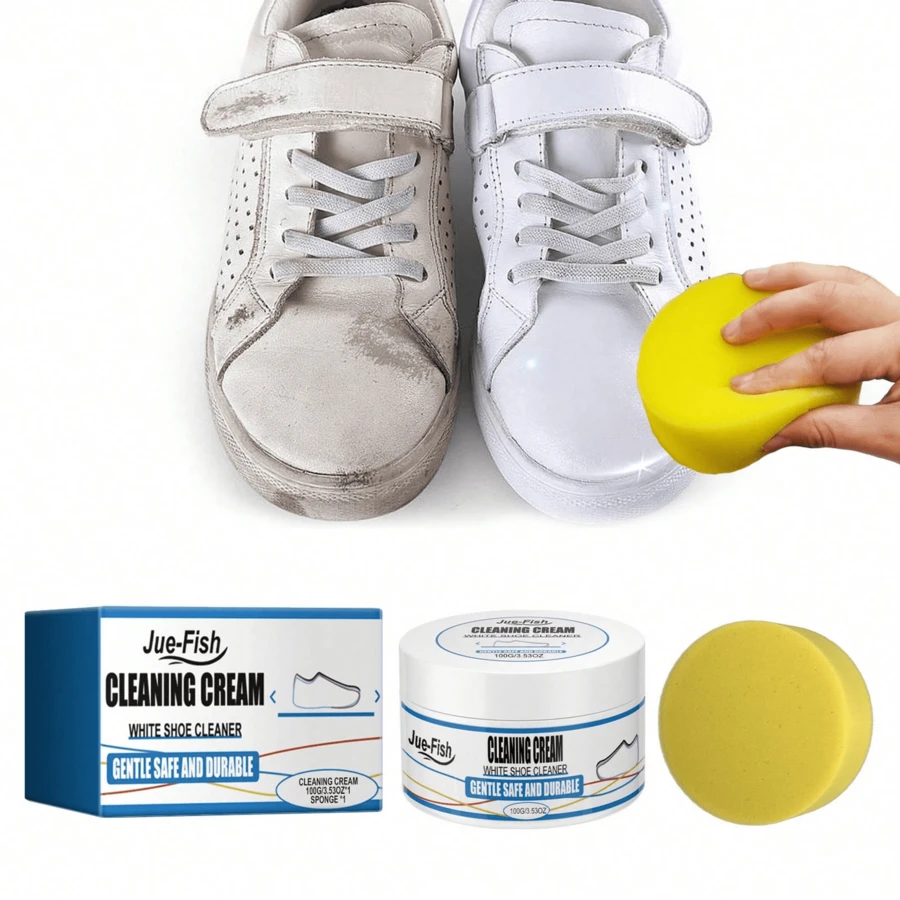 JUE FISH Shoe Cleaning - White - View 1