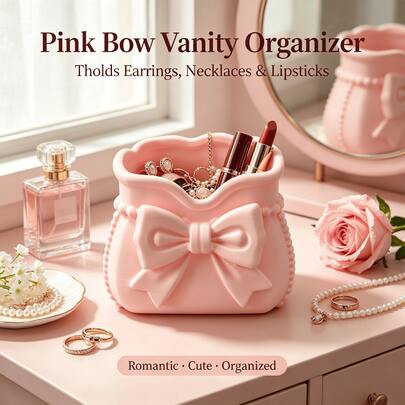 360° Rotating Desktop Organizer, Multi-Compartment With Transparent Door Cabinet, Open-Top Makeup Brush Holder, Office, School, Bedroom, Dormitory Stationery And Cosmetics Storage Cabinet