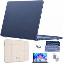 Ốp bảo vệ vỏ cứng nhám cho MacBook Neo 13 inch A3404 đời 2026, chống trầy xước, kèm nhiều phụ kiện tùy chọn gồm miếng che bàn phím chuẩn EU và US, miếng dán màn hình HD, adapter USB, giá đỡ mini và túi chống sốc laptop - Xem 15