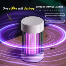 USB Powered Mosquito Killer, Insect Trap, Portable Hanging Bug Zapper, Built-In UV LED Light, 360° Annular Electric Shock, Quiet Operation, Low Power Consumption, For Balcony, Garden, Living Room & Bedroom - Multicolor - View 7
