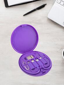 1 Buah Kit Hub Pengisian Daya & Data Universal - Pengisian Cepat, Kompatibilitas Semua Perangkat, Penyimpanan Kartu Memori, Pin Eject Tray, Dudukan Ponsel - Set Konversi USB C dengan Adaptor USB A & Tipe C - MultiWarna - View 23