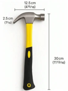 Martelo De Unha Bomvink 270g Bom-1001 Cabo Emborrachado Anti Derrapante - A - Visão 1