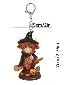 Halloween/Christmas Themed Highland Cow Acrylic Ornament. High-Definition Print, Wear-Resistant And Fade-Resistant,Suitable For Home Living Room - Multicolor - View 13
