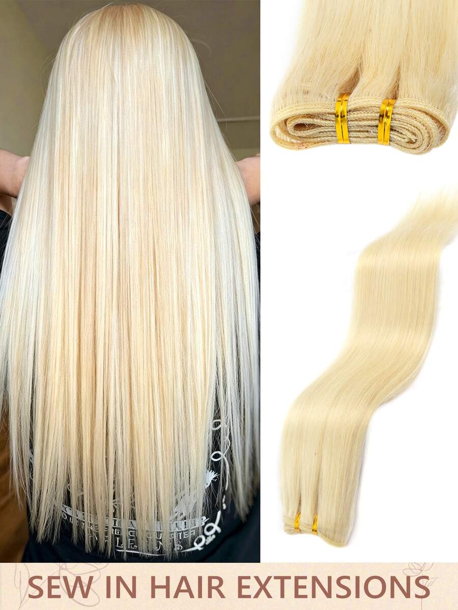 Sew-In Hair Extensions, Remy Human Hair, Straight Hair, Hand-Woven Double Layer Hair Curtain, Hair Bundles And Hair Pieces, Holiday Concert Accessories, Summer Travel Vacation Essential, Autumn Travel Essential, Holiday Gift
