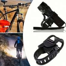 2pcs 360° Rotatable Bicycle Flashlight Mounts - LED Flashlight Holder, Adjustable Bike Light Clip, Bicycle Accessories, For Handlebar Lighting, Fits Handlebars, Suitable For Night Riding, Outdoor Cycling, Mountain And Road Bikes, Ideal For Cycling Enthusiasts, Bicycle Accessories And Cycling Gear, Universal Bicycle Flashlight Clip, Convenient For Night Commuting And Cycling Adventures - Multicolor - View 3