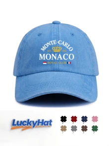經典復古 Y2K 水洗「MONTE-CARLO」原創棒球帽卡車帽，男女通用帽子，適合四季春夏秋冬，情人節、單身派對、父親節、母親節、教師節、開學季、萬聖節、新娘、學生、老師的完美禮物 - 均碼 - 查看 11