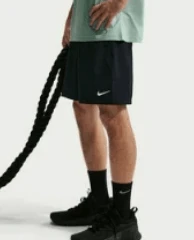 Nike Dri-FIT Men's Moisture-Wicking Quick-Dry Stretch Smooth Athletic Shorts - Black - View 6
