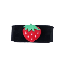 Cute Cartoon Strawberry & Panda Car Roof Grab Handle Cover, Soft Fabric Anti-Scratch Ceiling Overhead Pull Handle Protector Pad, Universal Decorative Car Interior Accessories For Girls - Short-hair Roof Handle - View 16