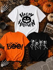 Women T-Shirts - White Black Orange - View 1