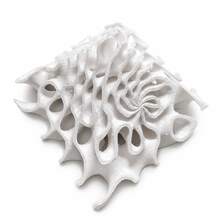 Stacked Polygon Hole Hide Cave | Material | Suitable For Gecko, Insect, Ornamental Fish And Shrimp | Reptile Tank, Aquarium | Hollow Design Style - White - View 9