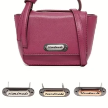 1Pc/4/6Pcs Handmade Metal Letter Buckle Accessories For Bags And Wallets - Vintage Style Universal Accessories, Handbag Decoration, Leather Wallet Hardware, Nostalgic Fashion Accent, High-Quality Hardware, Accessory Makers, Fashion Enthusiasts - Multicolor - View 6