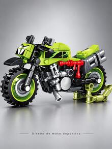 Kids Block Motorcycles - Green - View 7