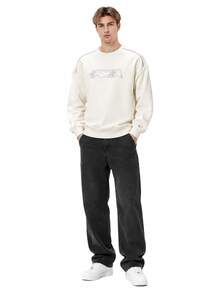 Puma New Couple's Sports Sweatshirt, Comfortable And Breathable Long-Sleeve Pullover - Off White - View 1