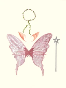 Popjeli 1pc/4pcs Festival Fairy Butterfly Wings, Halloween Party Performance Props, Shiny Angel Wings For Wedding Attire - Multicolor - View 15