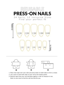CLASSFREN 24pcs Medium Almond Autumn Style Press-On Nails With Leopard Print Pattern, Reusable Adhesive Nail Tips For Women Daily, Halloween And Party Wear - Multicolor - View 6